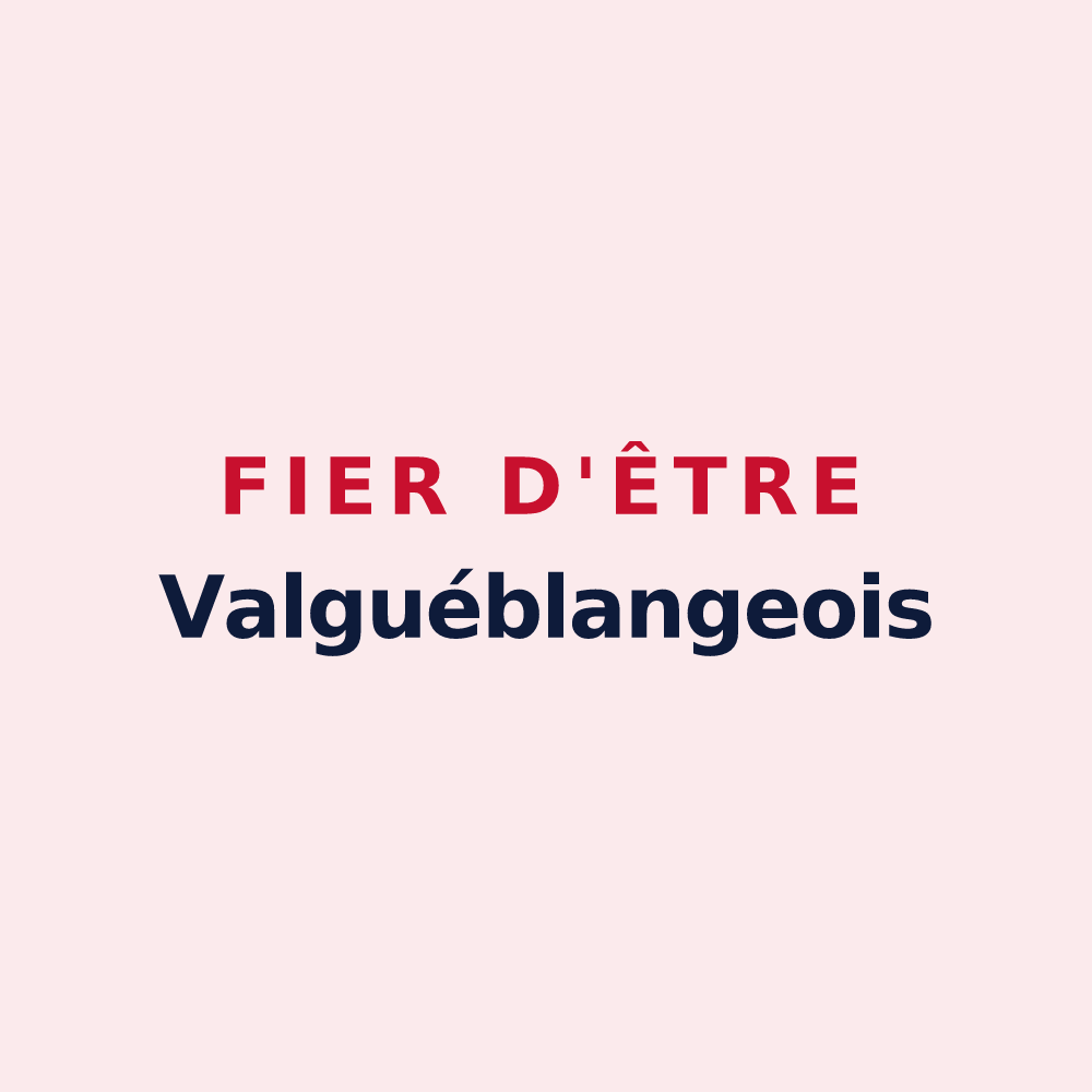 Magnet « Fier d'être Valguéblangeois » — design pour Le Val-de-Guéblange