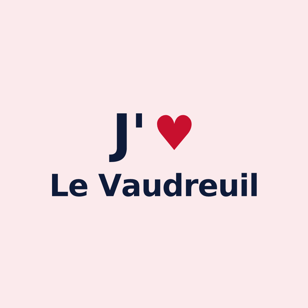 Magnet personnalisé Le Vaudreuil — design J'aime Le Vaudreuil
