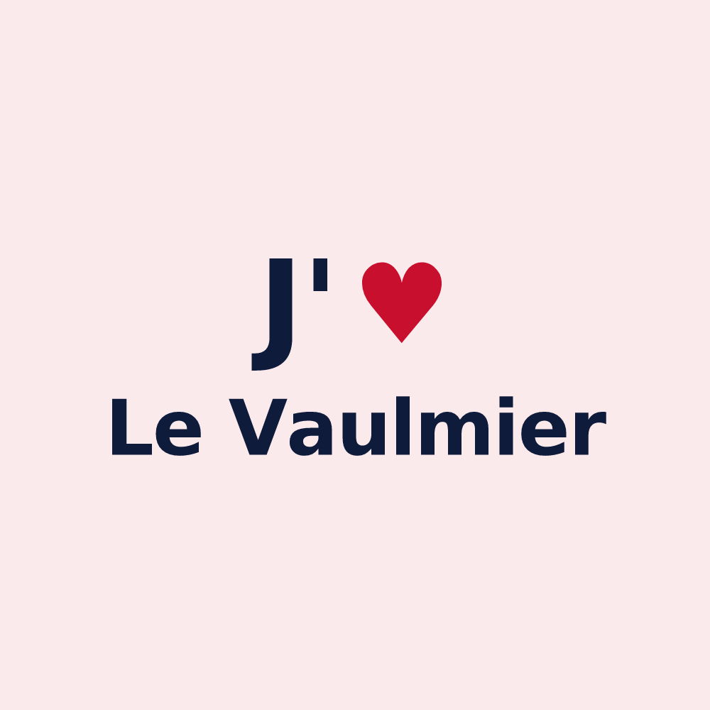 Magnet personnalisé Le Vaulmier — design J'aime Le Vaulmier