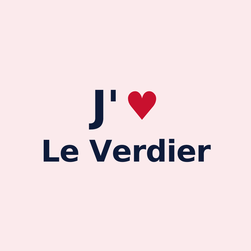 Magnet personnalisé Le Verdier — design J'aime Le Verdier