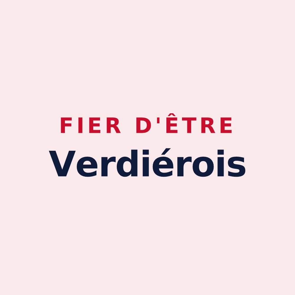 Magnet « Fier d'être Verdiérois » — design pour Le Verdier