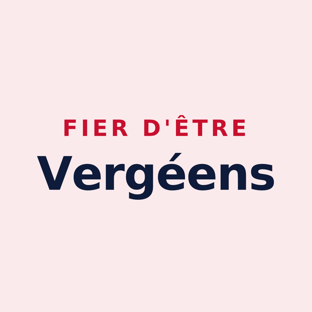 Magnet « Fier d'être Vergéens » — design pour Le Verger