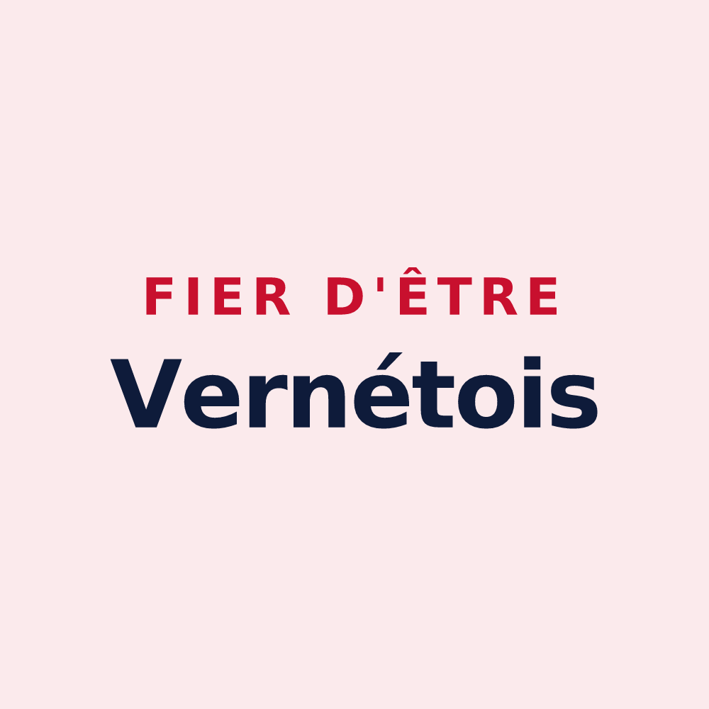 Magnet « Fier d'être Vernétois » — design pour Le Vernet