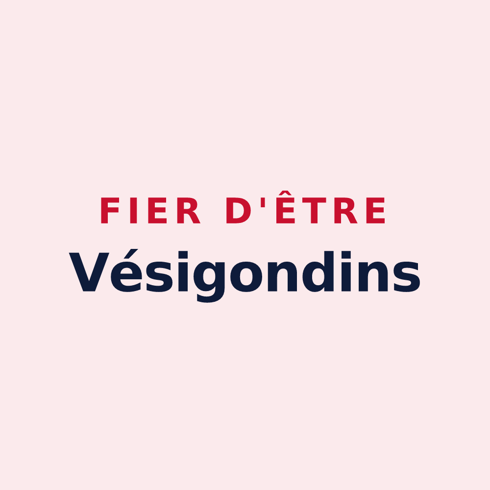 Magnet « Fier d'être Vésigondins » — design pour Le Vésinet