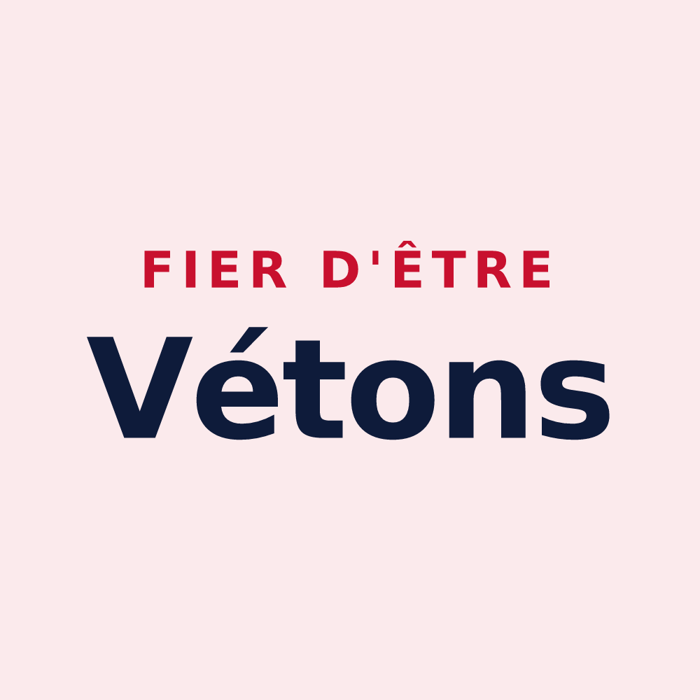 Magnet « Fier d'être Vétons » — design pour Le Vey