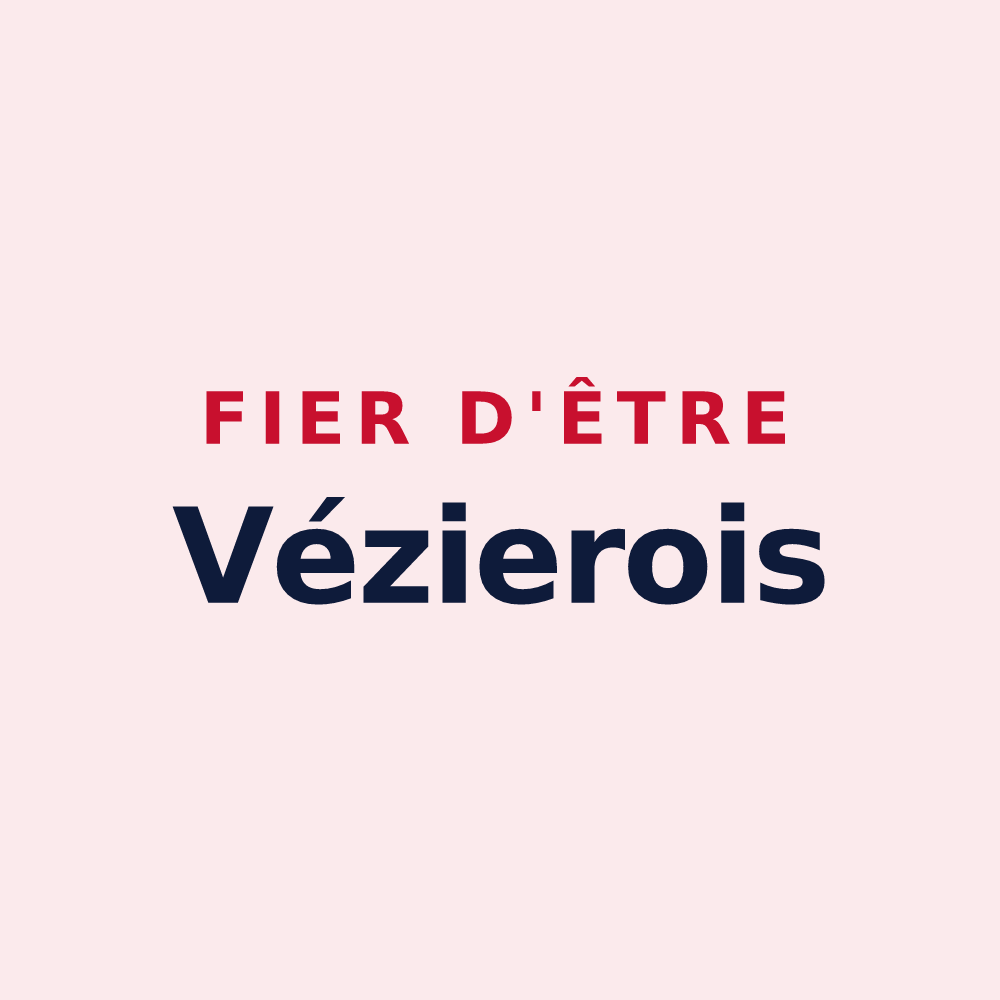 Magnet « Fier d'être Vézierois » — design pour Le Vézier