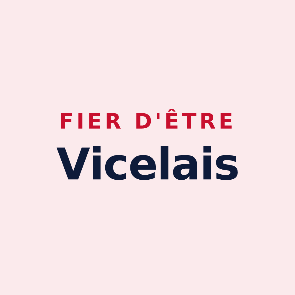 Magnet « Fier d'être Vicelais » — design pour Le Vicel