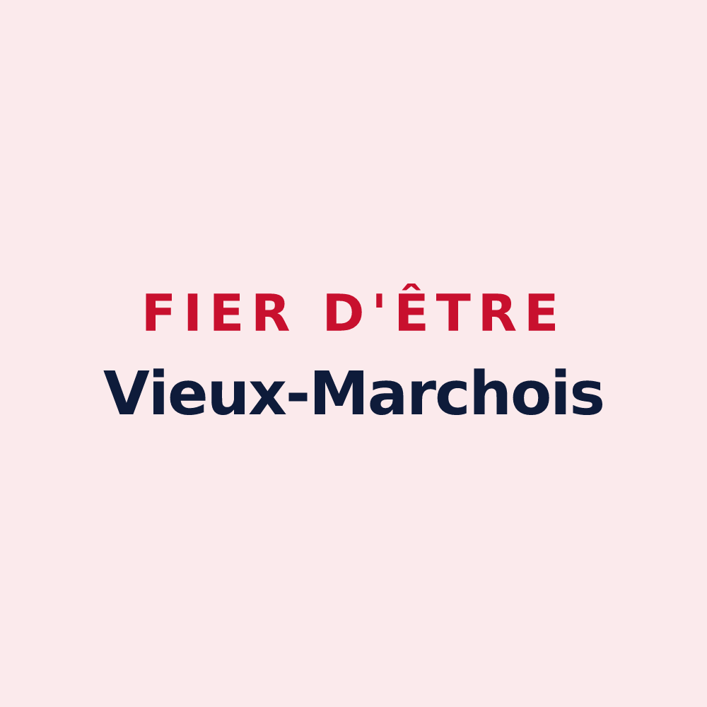 Magnet « Fier d'être Vieux-Marchois » — design pour Le Vieux-Marché