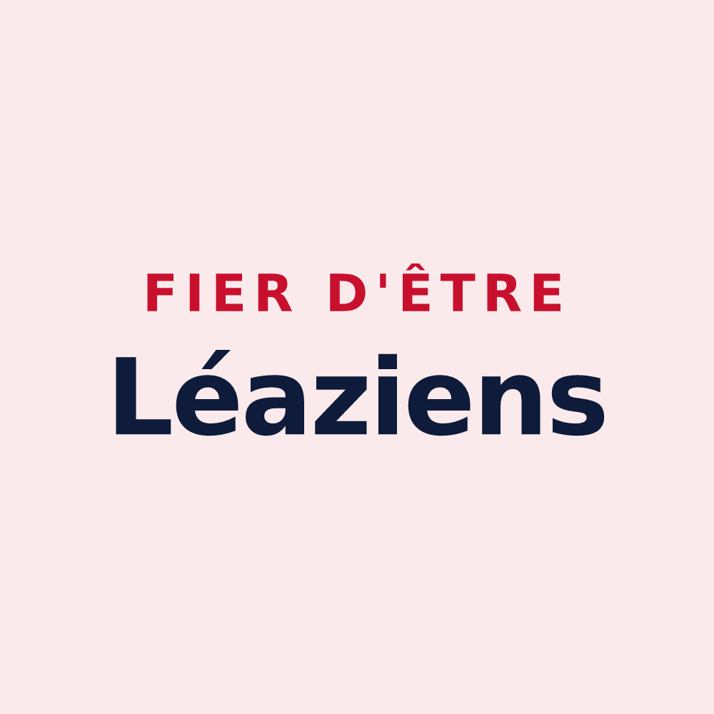 Magnet « Fier d'être Léaziens » — design pour Léaz