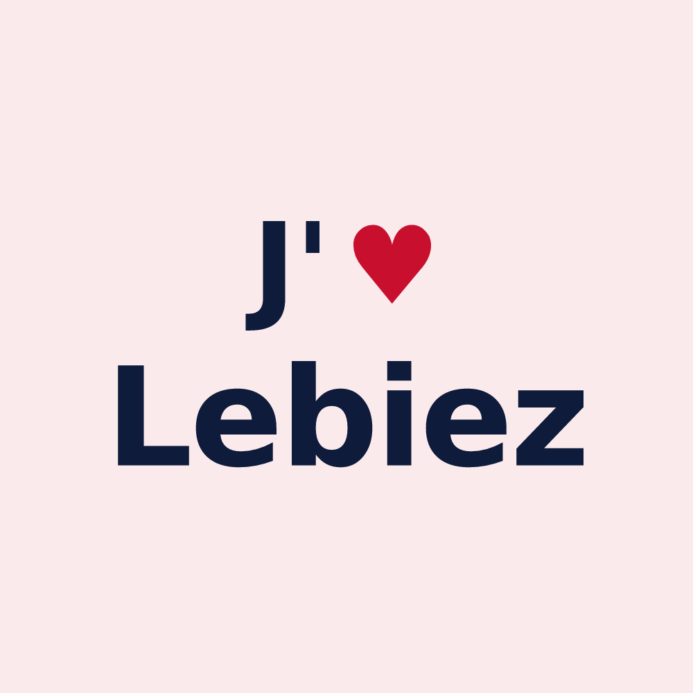 Magnet personnalisé Lebiez — design J'aime Lebiez