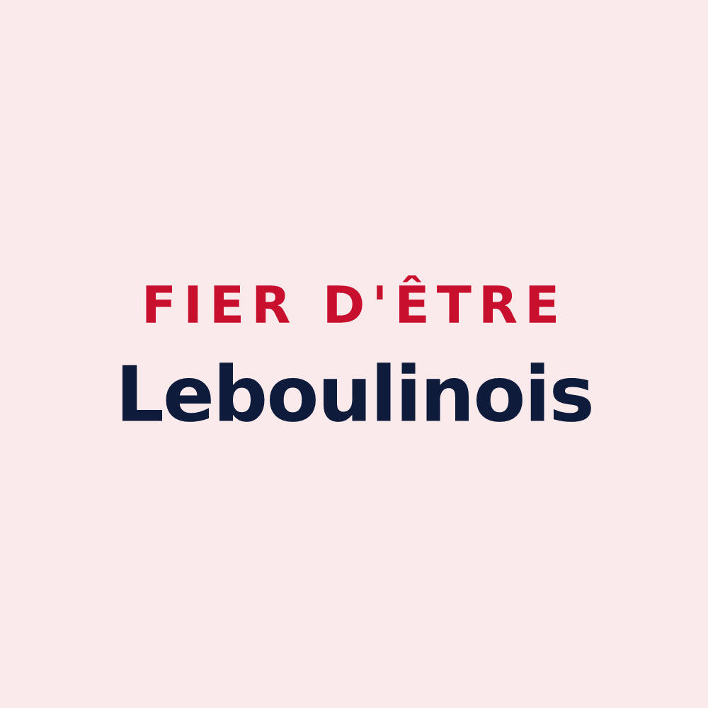Magnet « Fier d'être Leboulinois » — design pour Leboulin