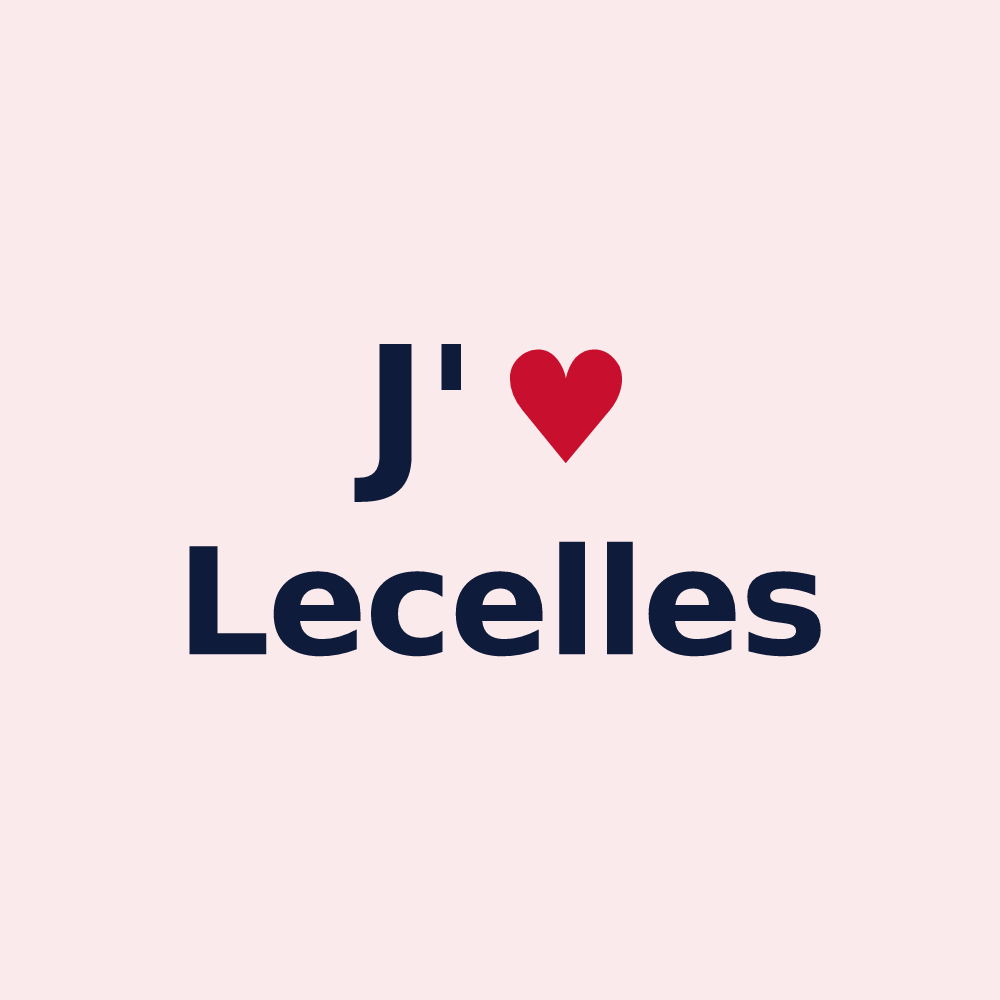 Magnet personnalisé Lecelles — design J'aime Lecelles