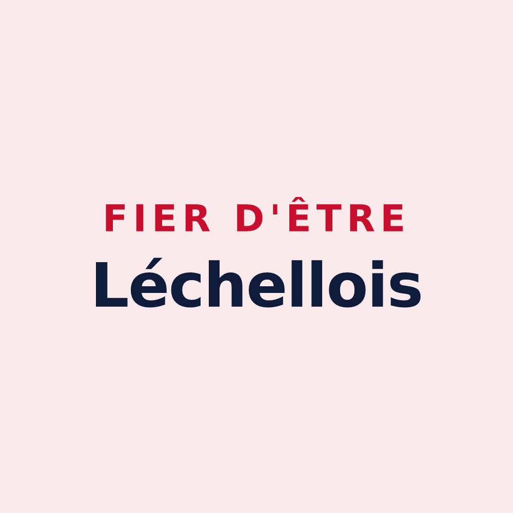 Magnet « Fier d'être Léchellois » — design pour Léchelle