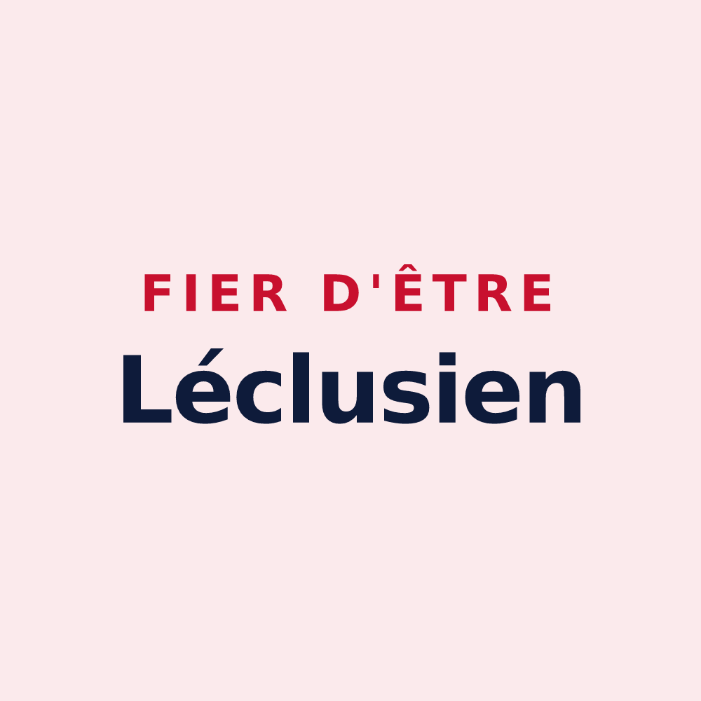 Magnet « Fier d'être Léclusien » — design pour Lécluse