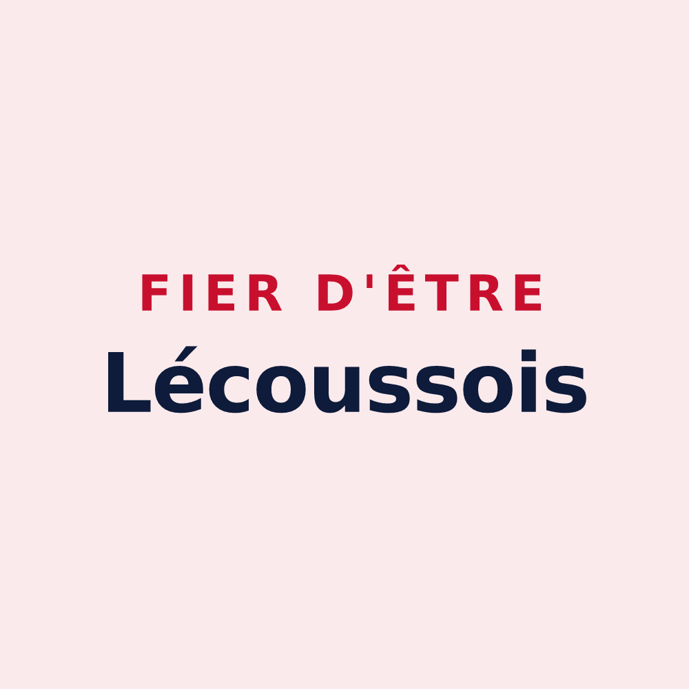 Magnet « Fier d'être Lécoussois » — design pour Lécousse