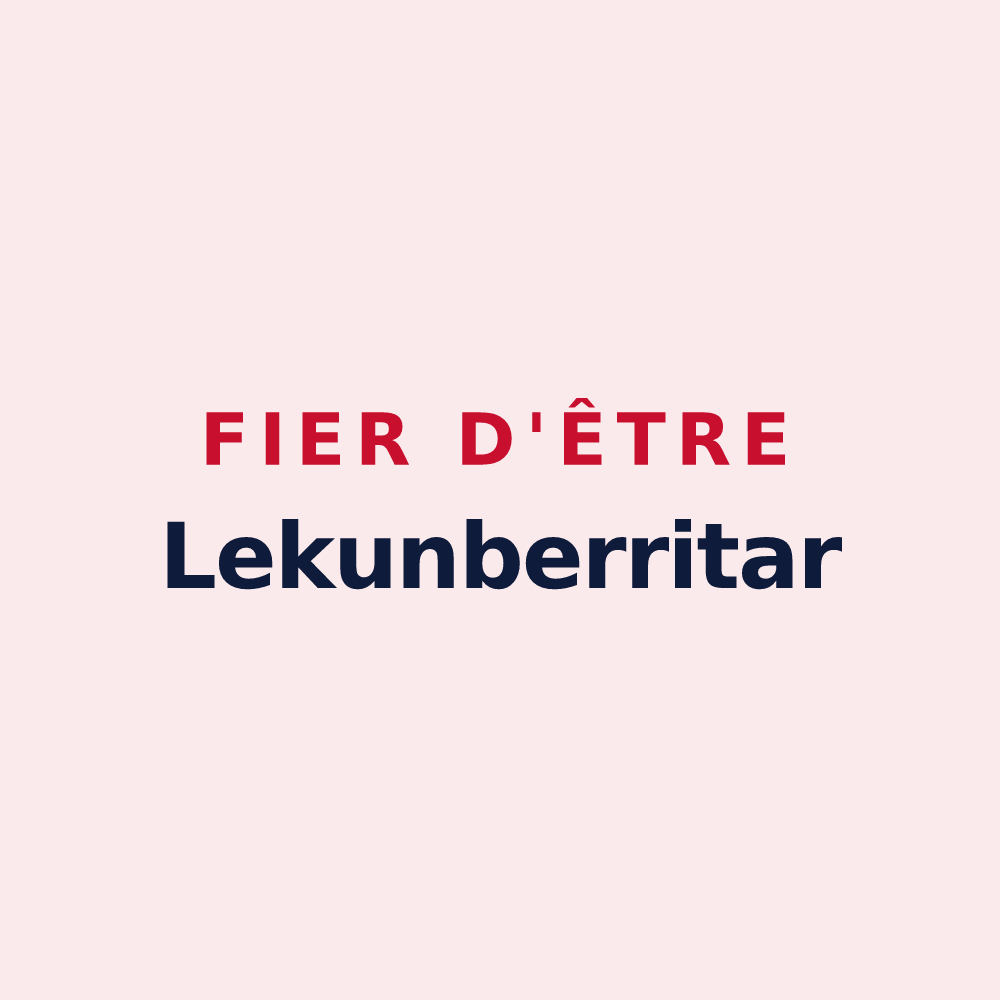 Magnet « Fier d'être Lekunberritar » — design pour Lecumberry