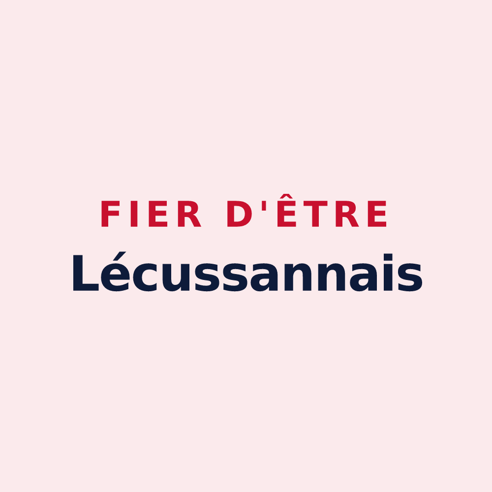 Magnet « Fier d'être Lécussannais » — design pour Lécussan
