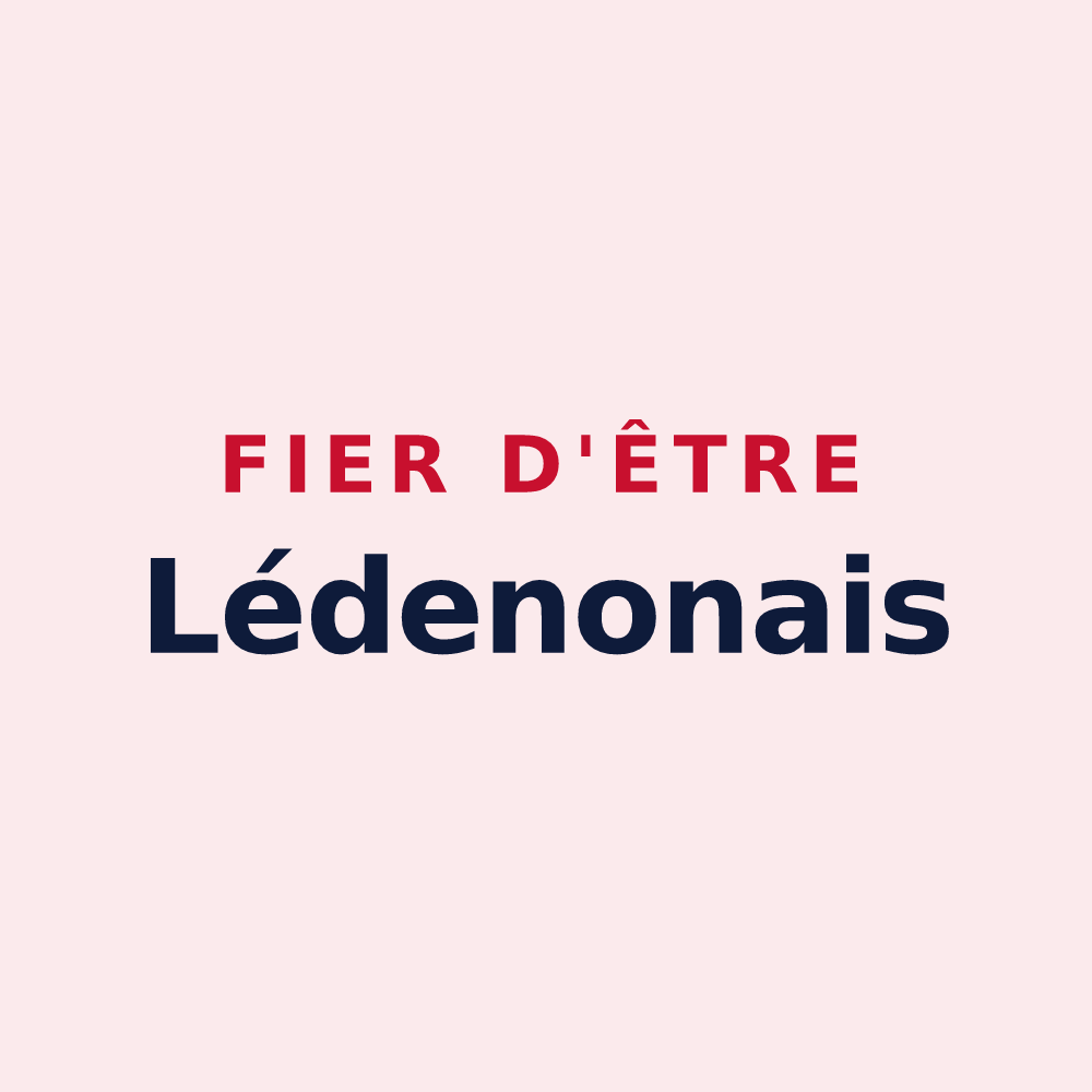 Magnet « Fier d'être Lédenonais » — design pour Lédenon