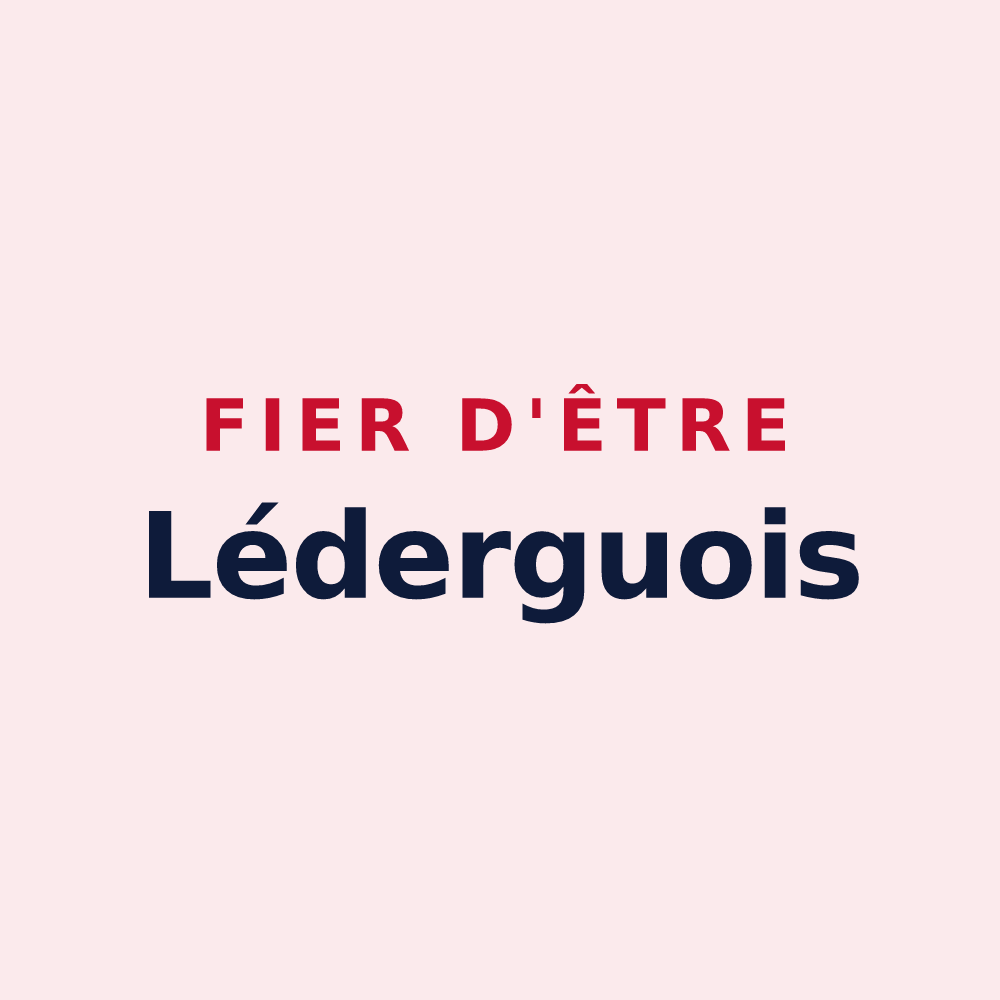 Magnet « Fier d'être Léderguois » — design pour Lédergues