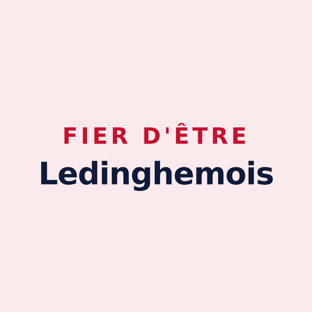 Magnet « Fier d'être Ledinghemois » — design pour Ledinghem