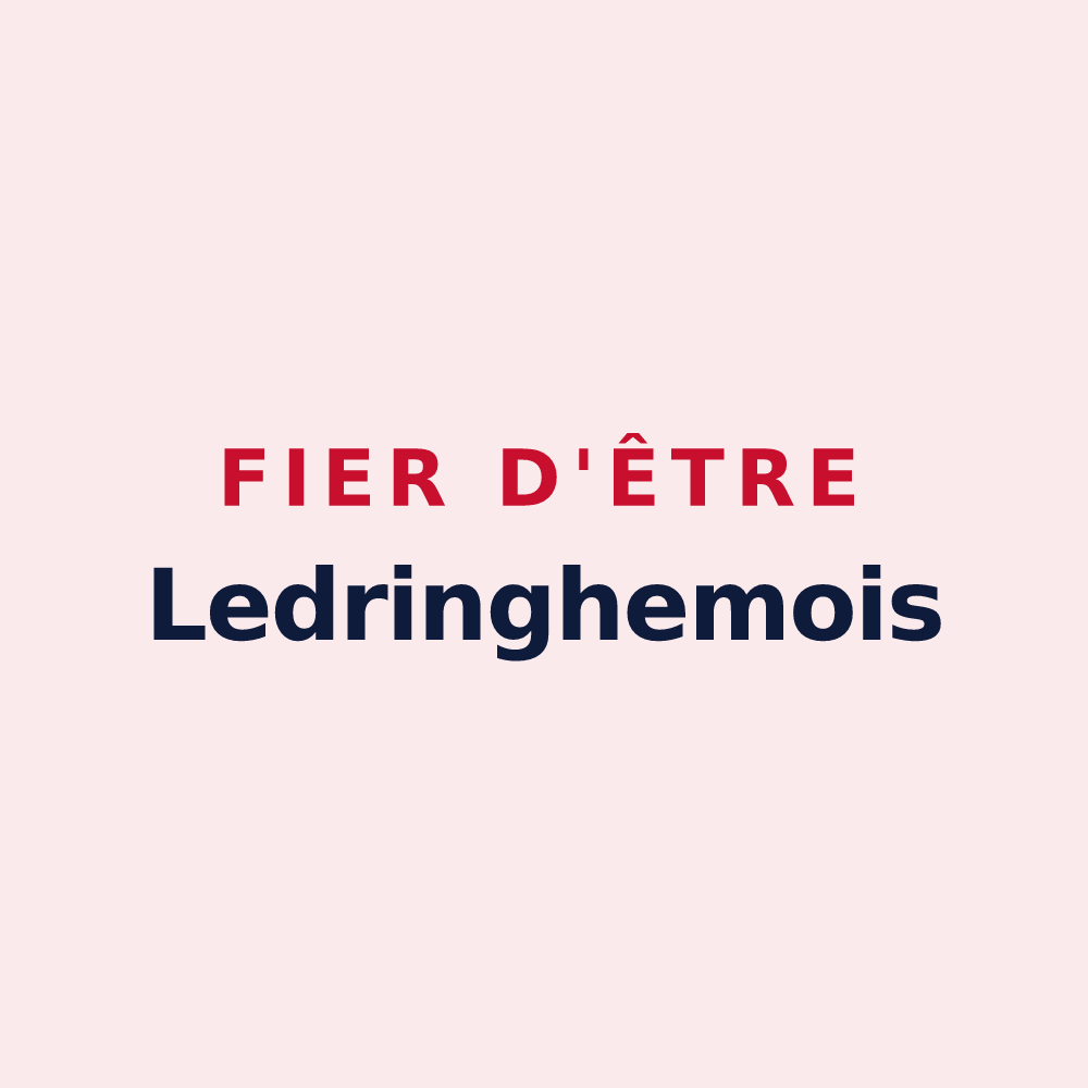Magnet « Fier d'être Ledringhemois » — design pour Ledringhem