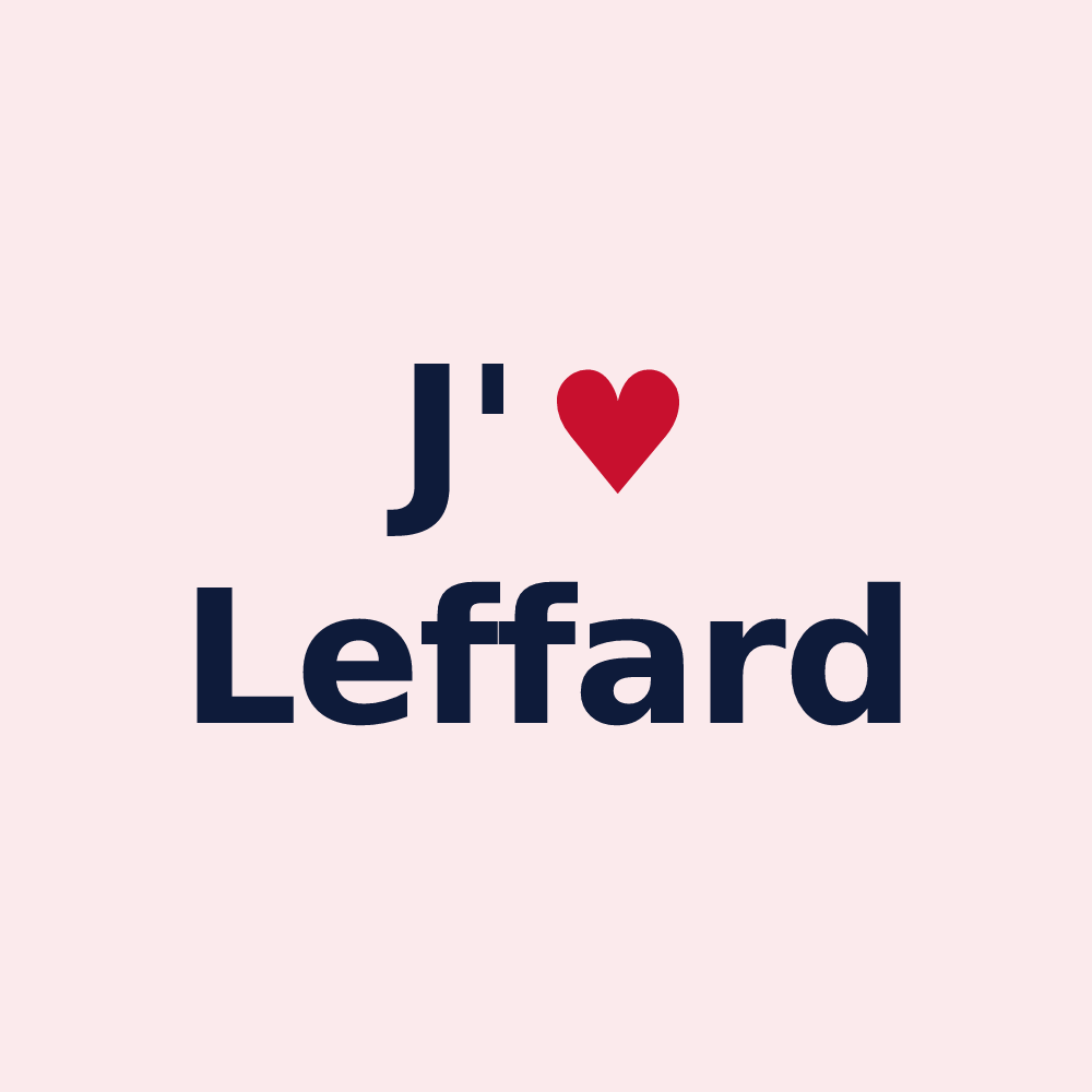 Magnet personnalisé Leffard — design J'aime Leffard