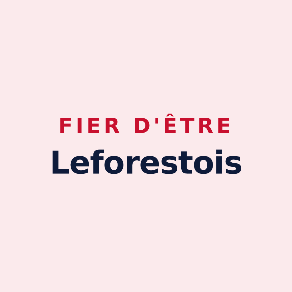 Magnet « Fier d'être Leforestois » — design pour Leforest