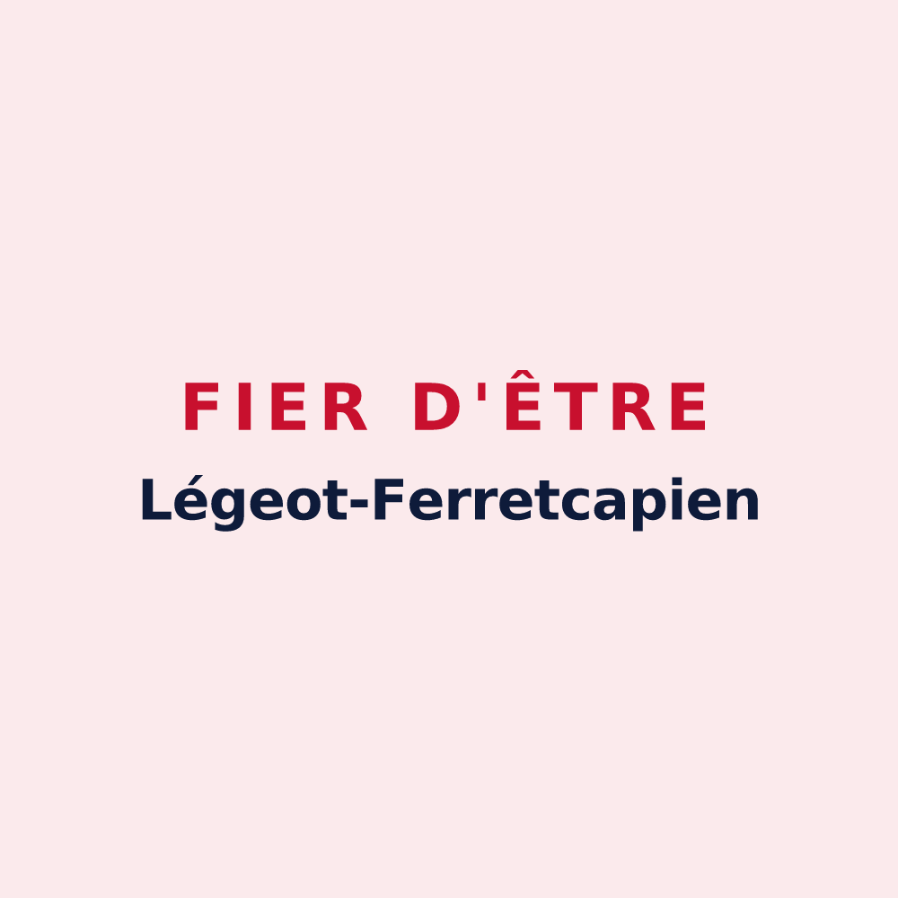 Magnet « Fier d'être Légeot-Ferretcapien » — design pour Lège-Cap-Ferret