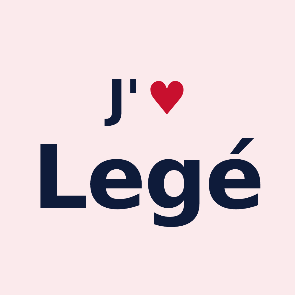 Magnet personnalisé Legé — design J'aime Legé