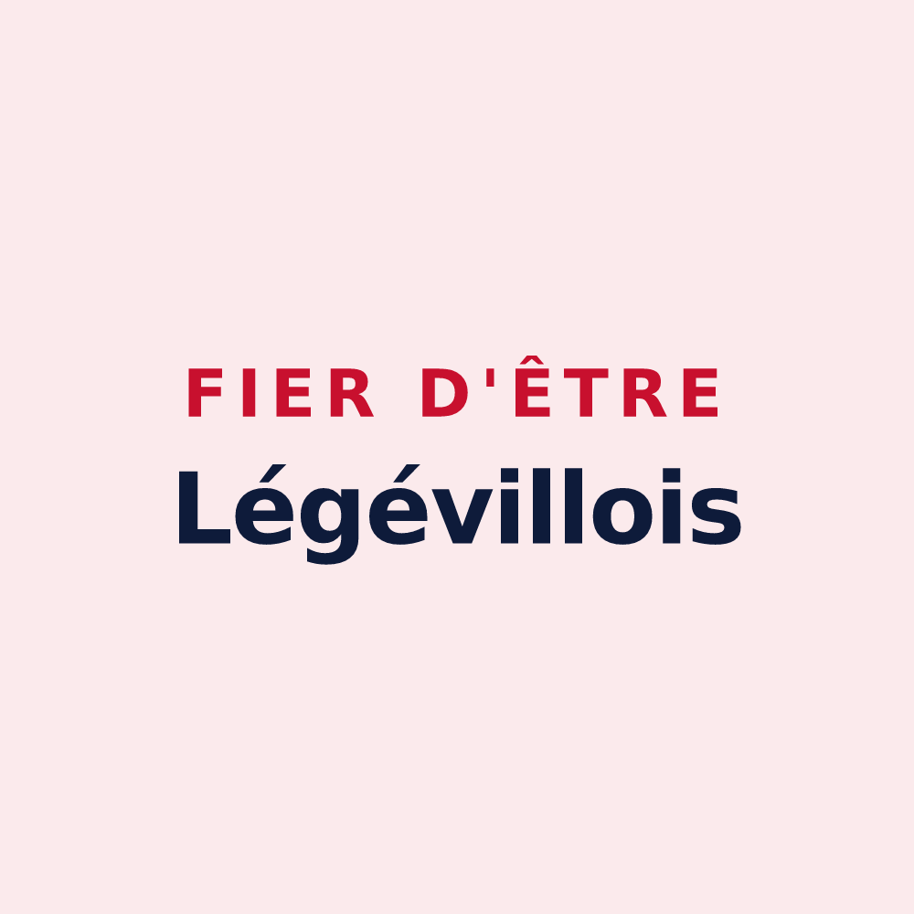 Magnet « Fier d'être Légévillois » — design pour Légéville-et-Bonfays