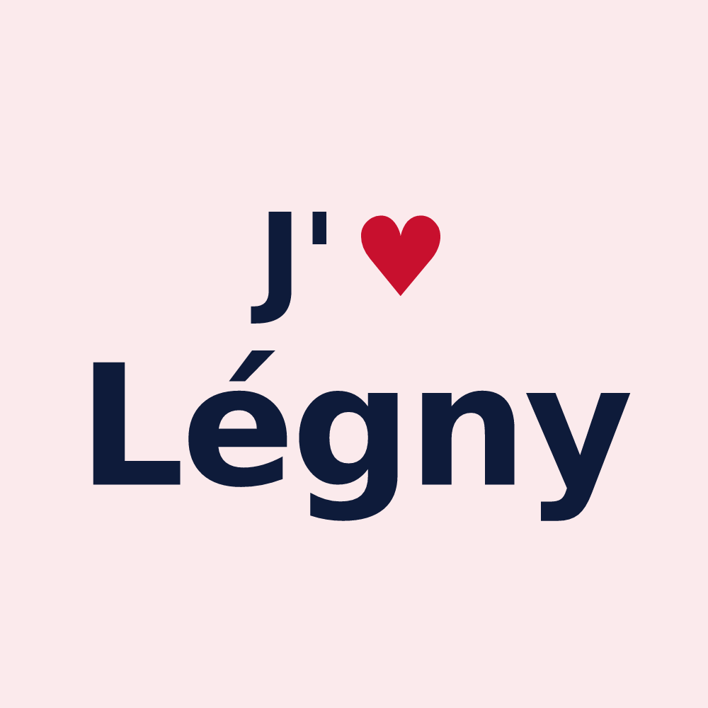 Magnet personnalisé Légny — design J'aime Légny