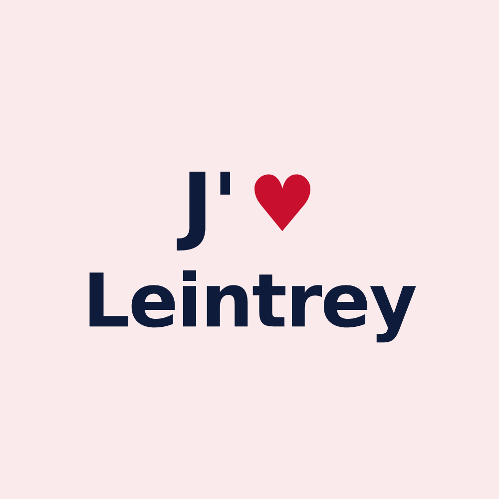 Magnet personnalisé Leintrey — design J'aime Leintrey