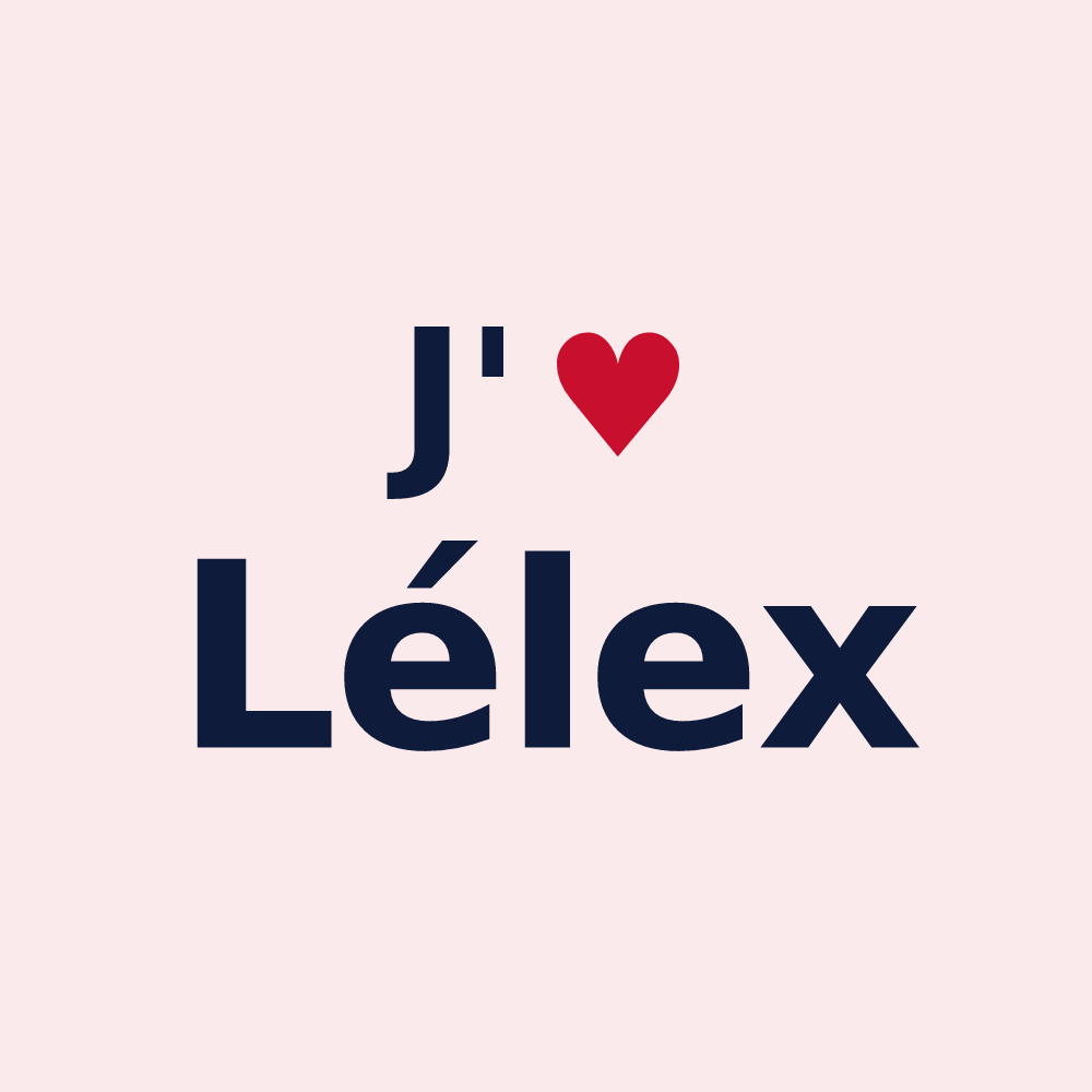Magnet personnalisé Lélex — design J'aime Lélex