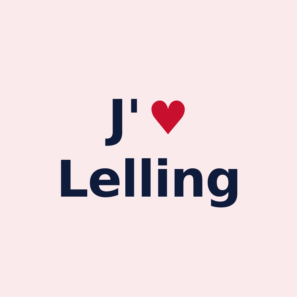 Magnet personnalisé Lelling — design J'aime Lelling