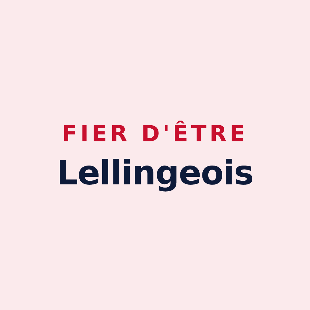 Magnet « Fier d'être Lellingeois » — design pour Lelling