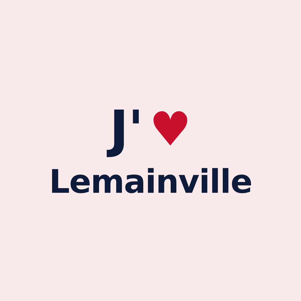 Magnet personnalisé Lemainville — design J'aime Lemainville