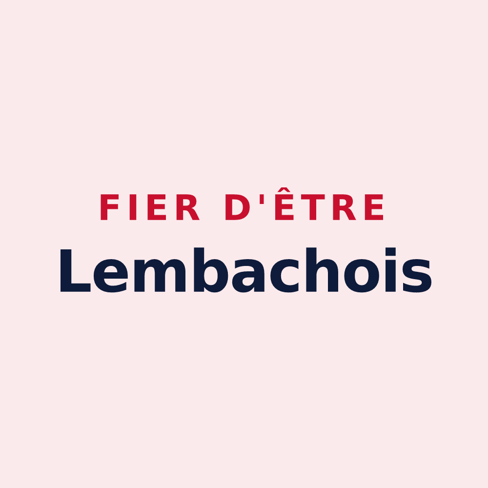 Magnet « Fier d'être Lembachois » — design pour Lembach