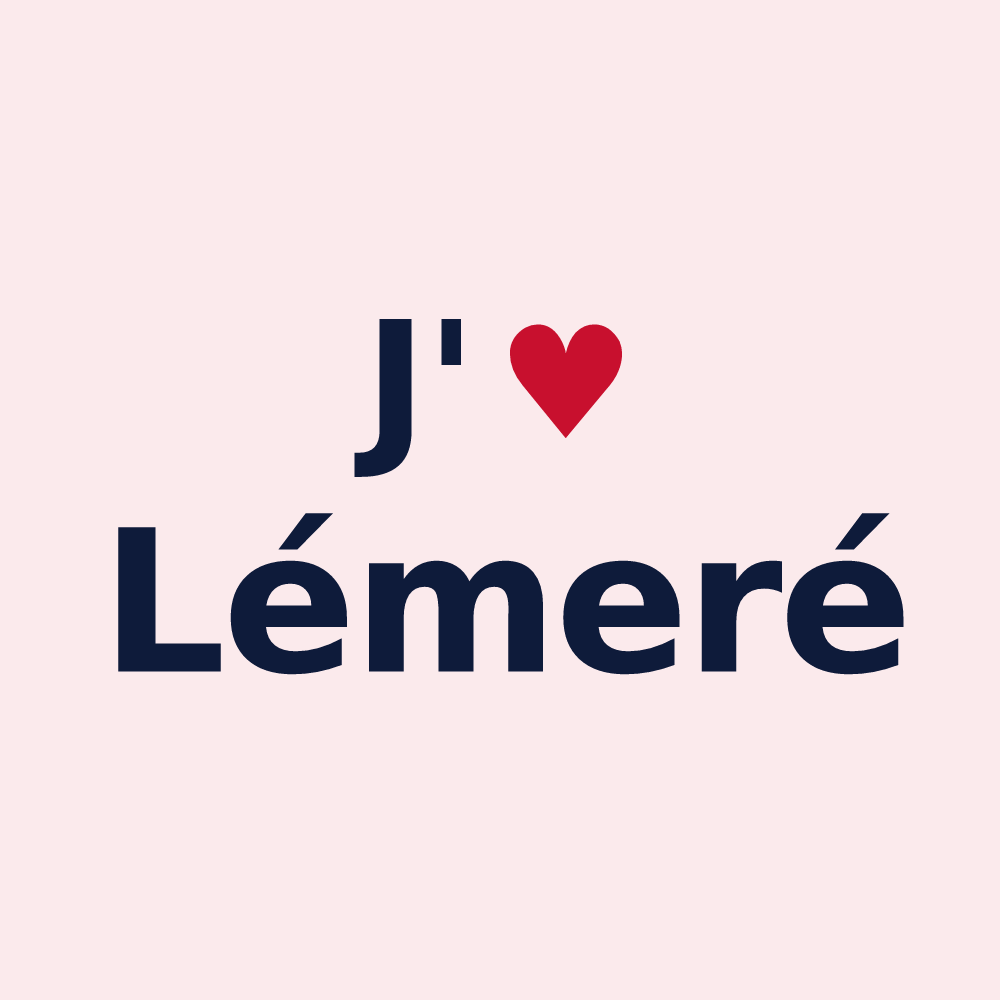 Magnet personnalisé Lémeré — design J'aime Lémeré