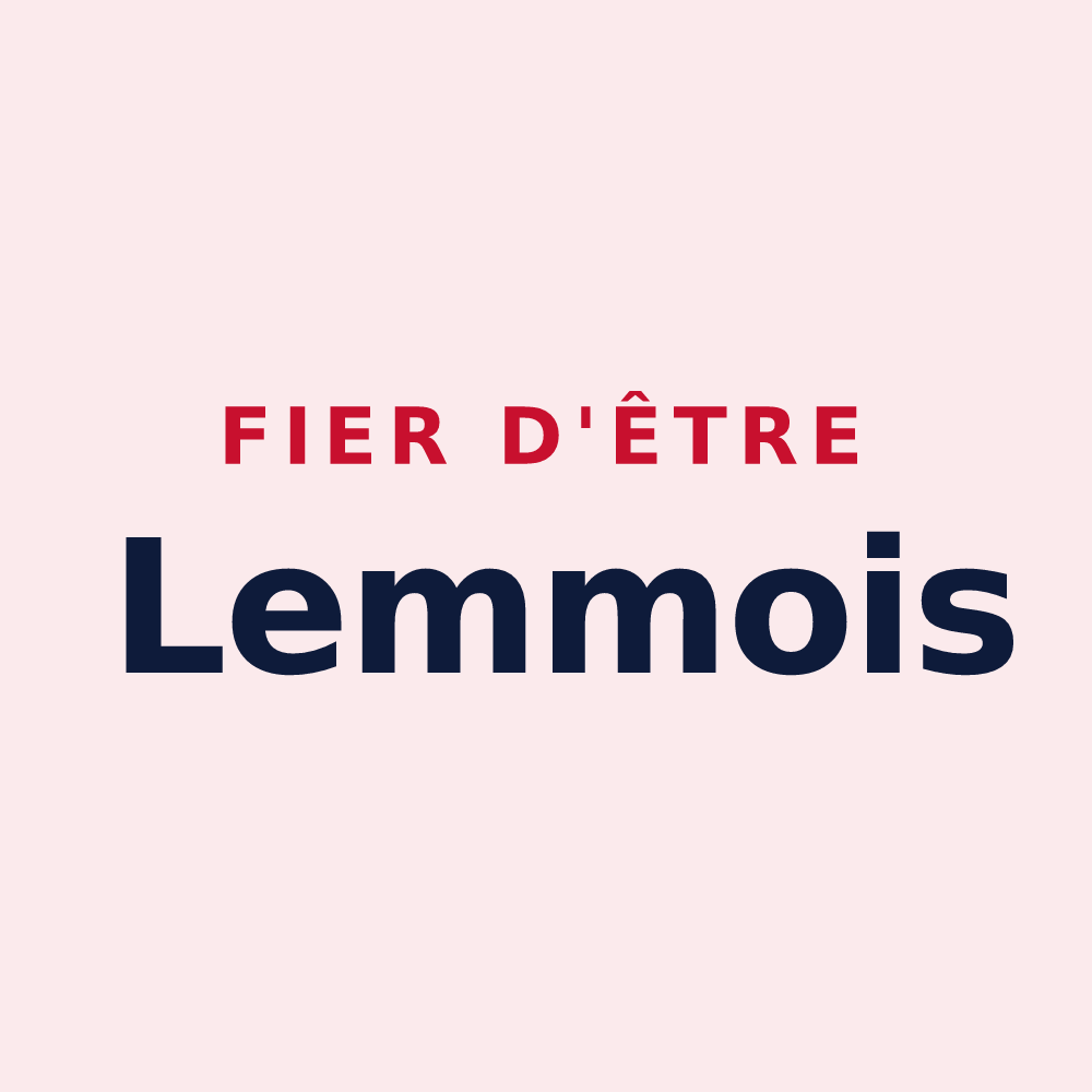 Magnet « Fier d'être Lemmois » — design pour Lemmes