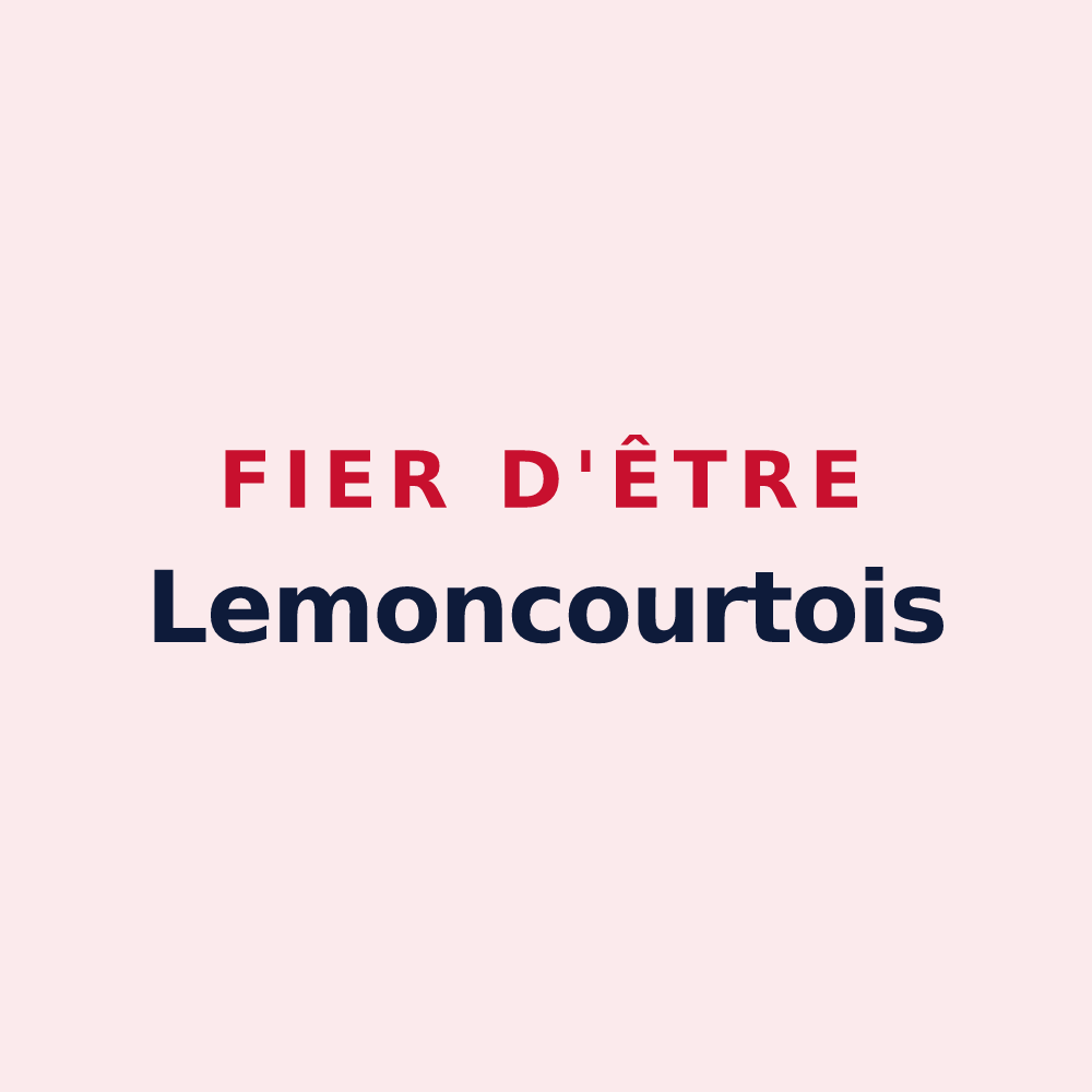 Magnet « Fier d'être Lemoncourtois » — design pour Lemoncourt