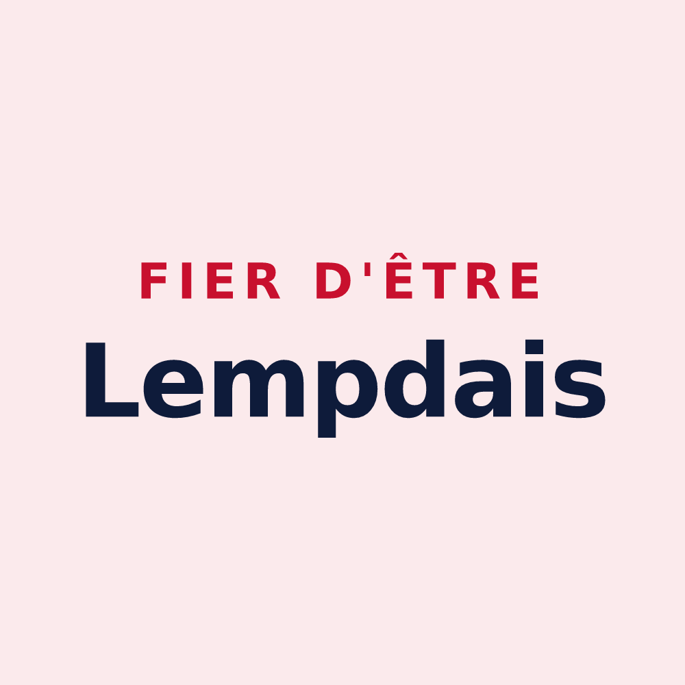 Magnet « Fier d'être Lempdais » — design pour Lempdes-sur-Allagnon