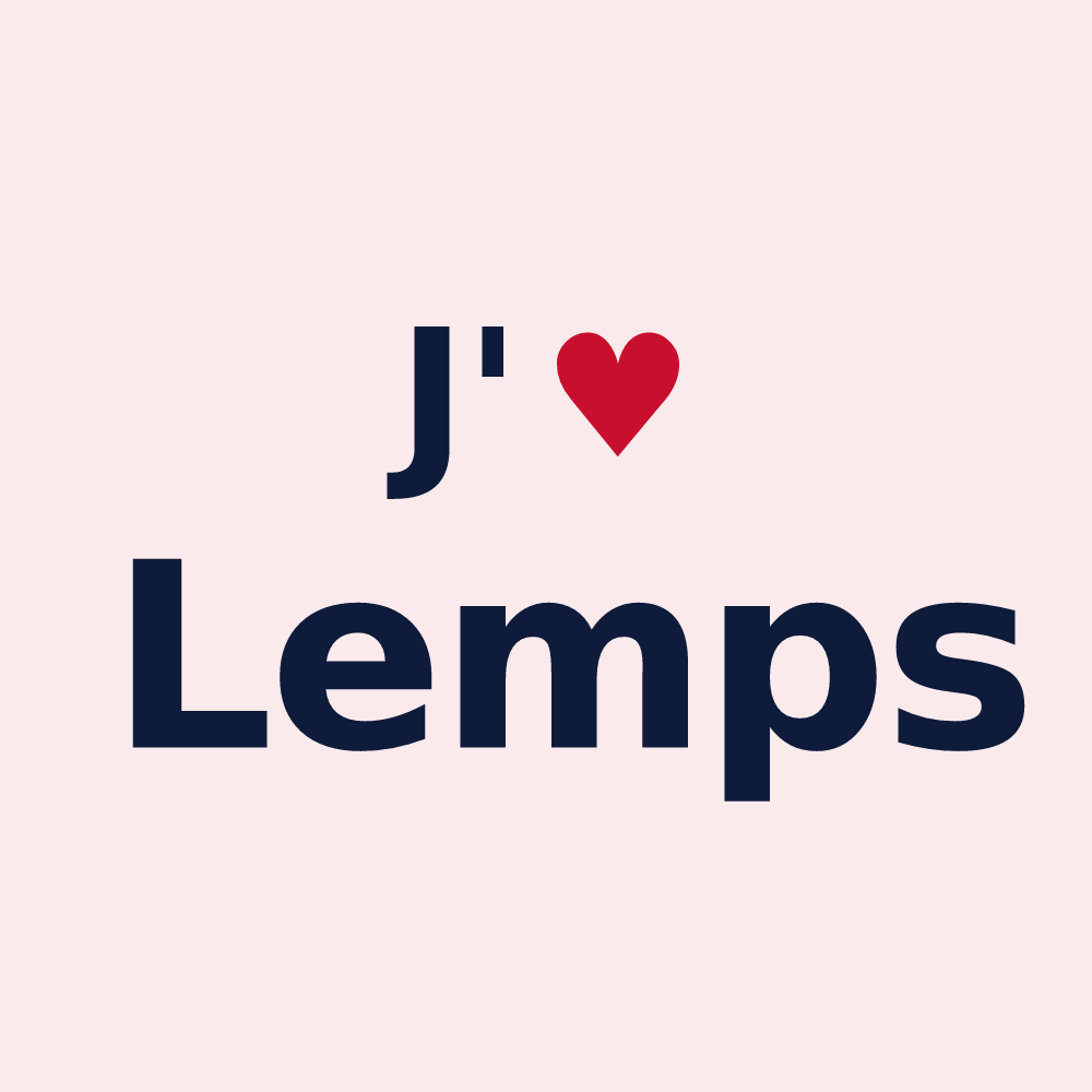 Magnet personnalisé Lemps — design J'aime Lemps