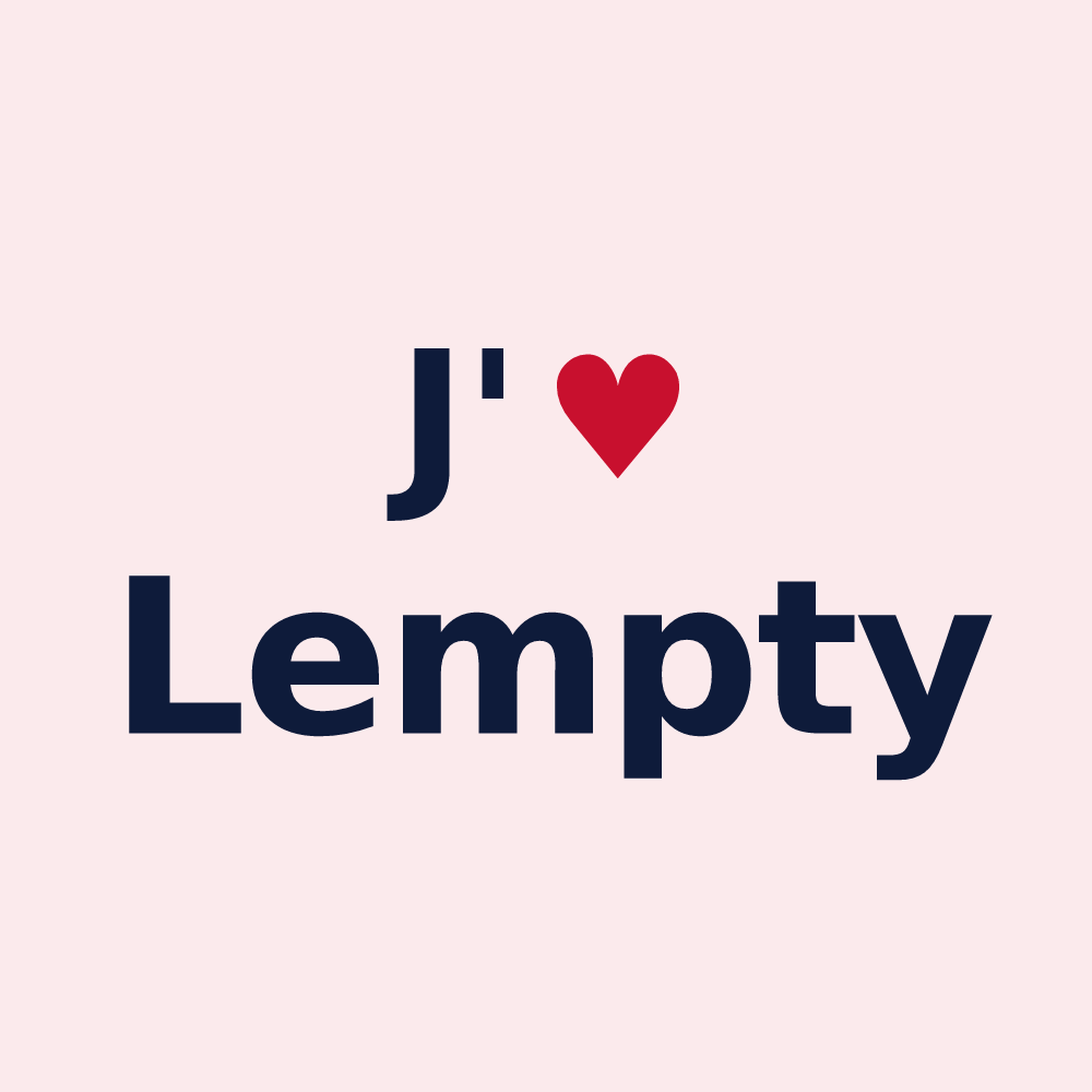 Magnet personnalisé Lempty — design J'aime Lempty