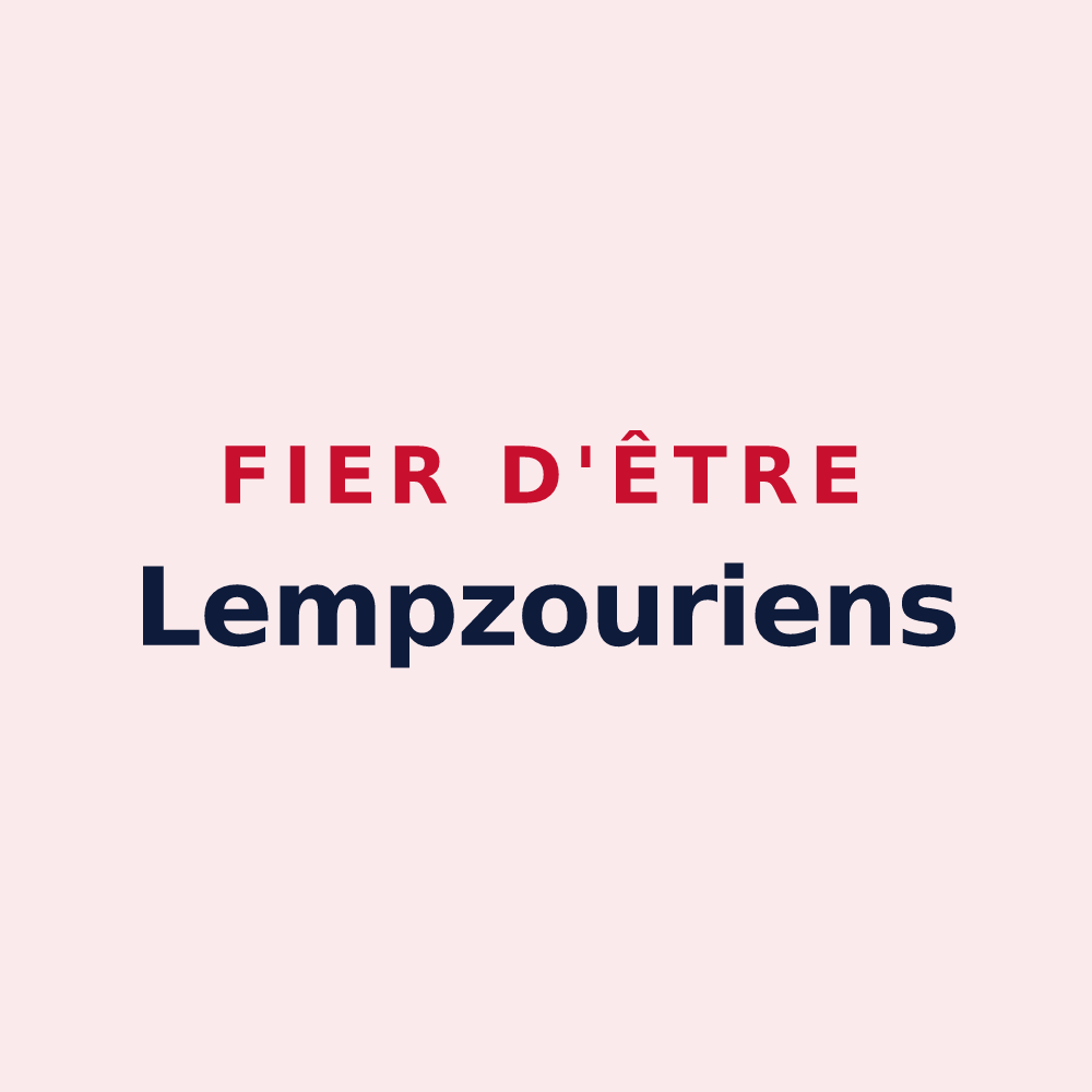 Magnet « Fier d'être Lempzouriens » — design pour Lempzours