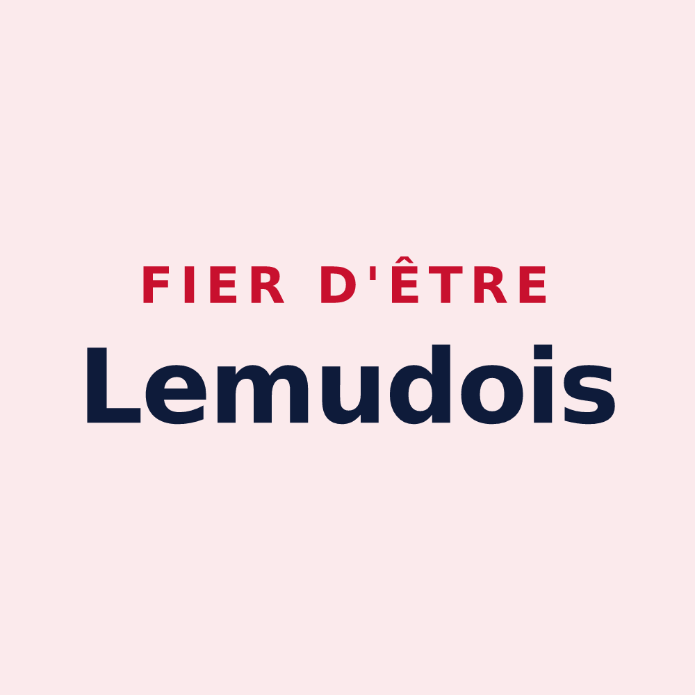 Magnet « Fier d'être Lemudois » — design pour Lemud