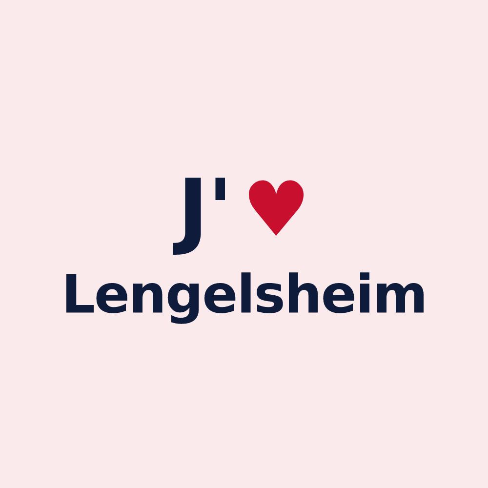 Magnet personnalisé Lengelsheim — design J'aime Lengelsheim