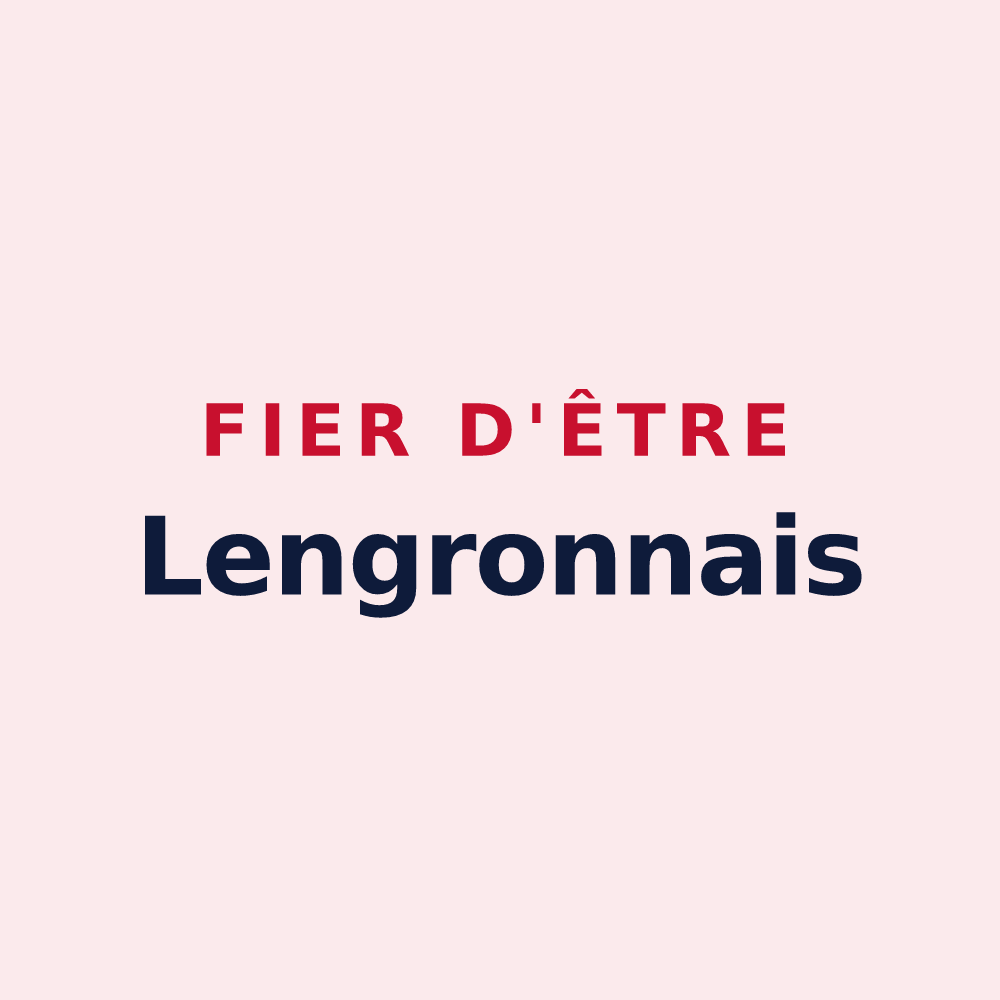Magnet « Fier d'être Lengronnais » — design pour Lengronne