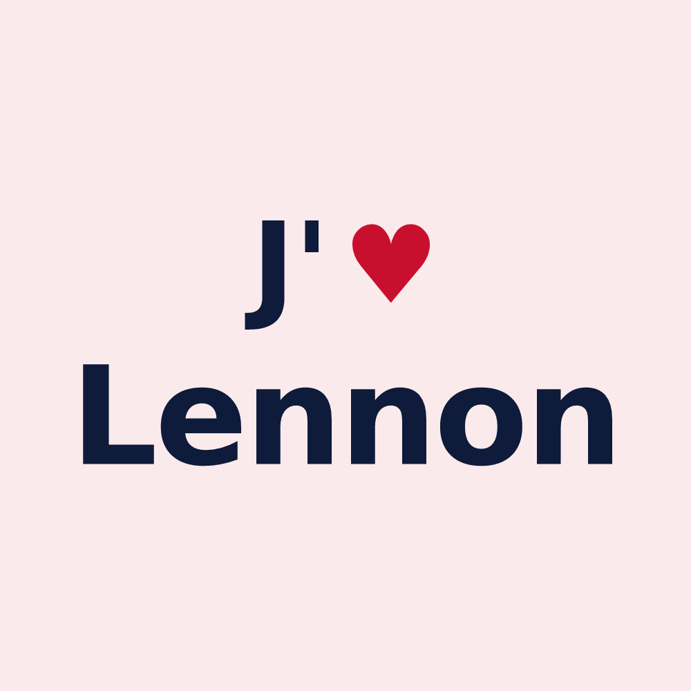Magnet personnalisé Lennon — design J'aime Lennon