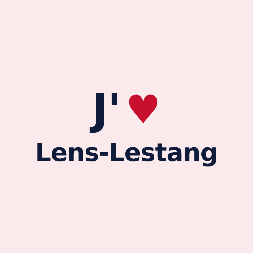 Magnet personnalisé Lens-Lestang — design J'aime Lens-Lestang
