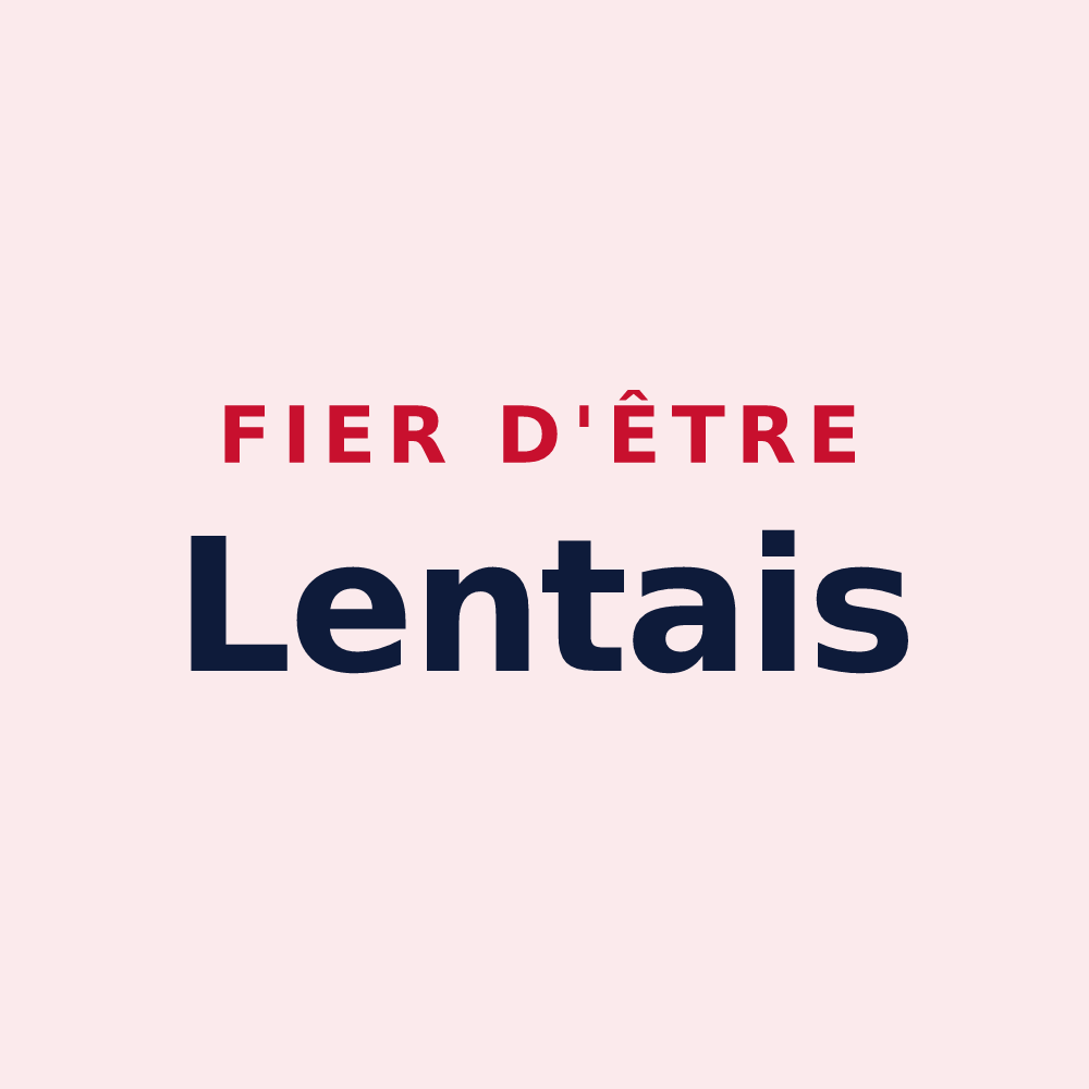 Magnet « Fier d'être Lentais » — design pour Lent